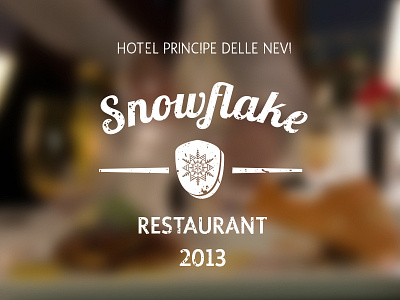 Snowflake restaurant branding chef design food graphic design identity logo print restaurant