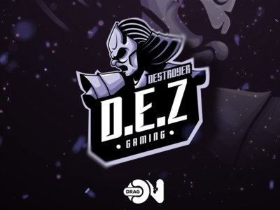 D.E.Z Destroyer Gaming branding design ecommerce esport esport mascot esportlogo gaming gaming logo logo logo a day logo identity logo inspirations logo mascot logo type ronin