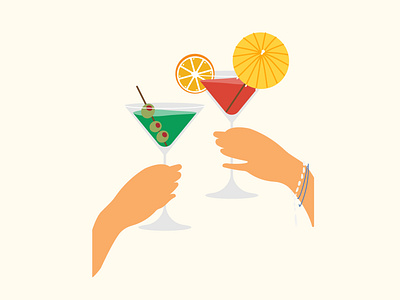 Cocktail animation cocktail party digital illustration illustration landing page ui ux vector vectorart