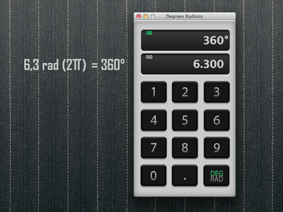 Degrees Radians Converter calculator converter deg degrees math rad radians trigonometry unit measure