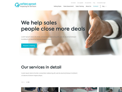 Confident Approach project webdesign website website concept