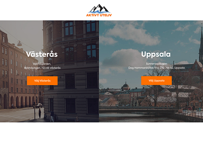 Aktivt uteliv branding project sweden webdesign website website concept