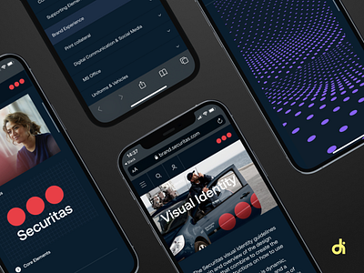 Securitas - Visual identity branding design illustration logo project sweden ui webdesign website website concept