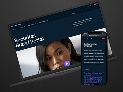 Securitas - Brand portal branding design illustration logo project sweden ui webdesign website website concept