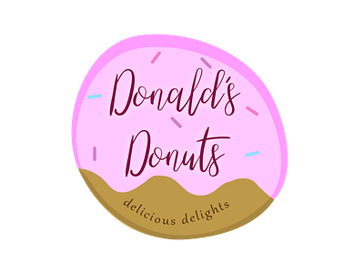 bakery logo 09 adobeillustator bakers bakery branding design donald donut donuts flat graphic graphic design logo vector vector art