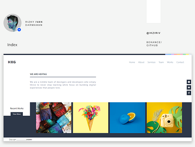 HxG Company Profile landingpage layout uiux web web design webdesign website website design
