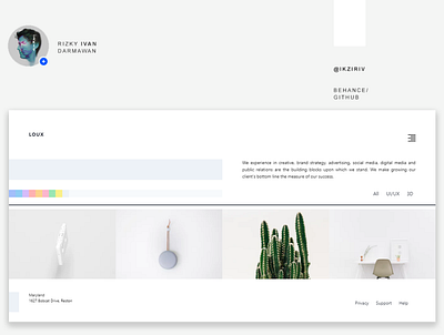 Loux Landing Page company branding design landingpage uiux uiuxdesign web webdesign website