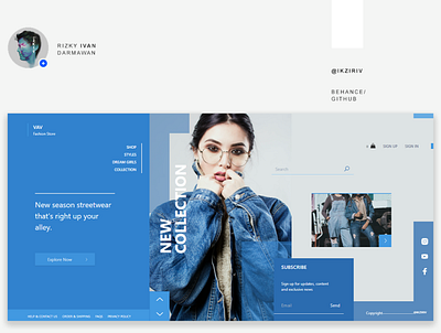 VAV Fashion Store design app designer ecommerce landingpage shopping app uiux uiuxdesign web webdesign
