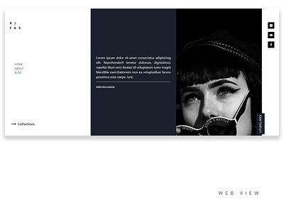Fashion Web Design app branding design lettering minimal ui ux web website