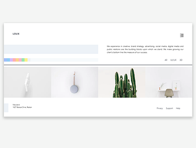 Loux Digital Creative Web Design Concept app branding design minimal ui ux web website