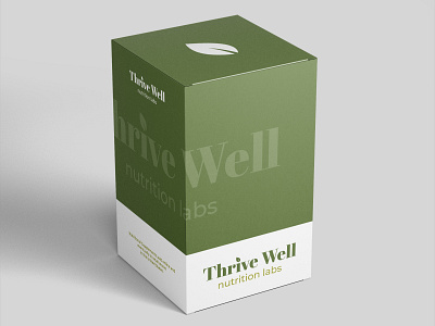 Thrive Well branding design graphic design illustration logo package typography