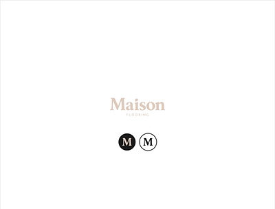 Flooring company. Maison. branding design graphic design icons identity logo typography vector