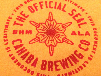 CBC Stamp beer birmingham logo stamp texture