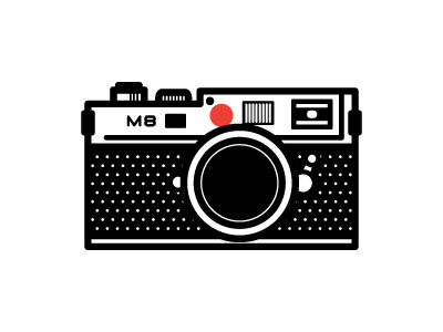 Leica camera illustration leica m8 photography thick lines