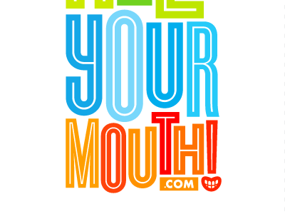 HYM 4 coaches loupe colorful dentist logo smile type