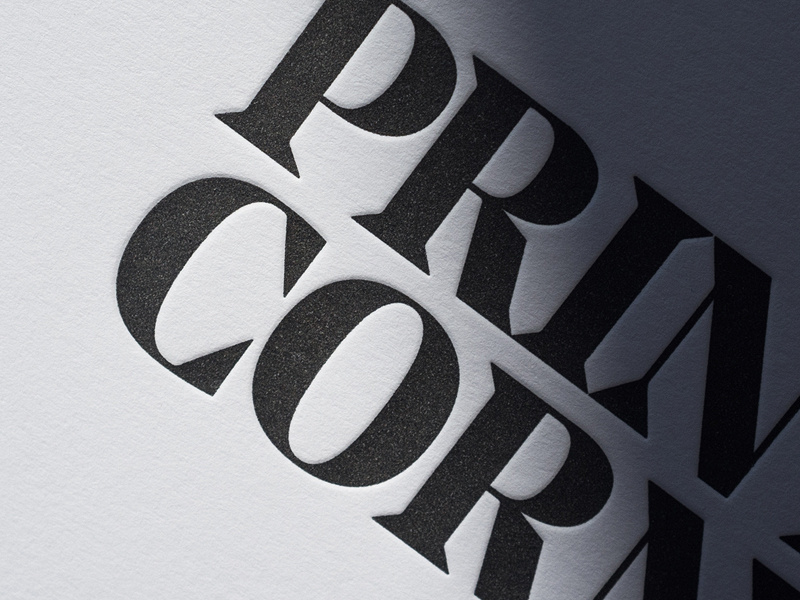 PC 2 detail real estate print letterpress identity devote color birmingham alabama