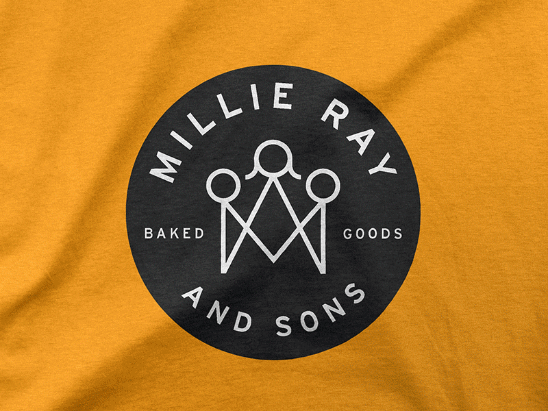Millie Ray & Sons branding identity orange rolls food birmingham alabama devote