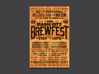 MCBF Full beer birmingham poster type