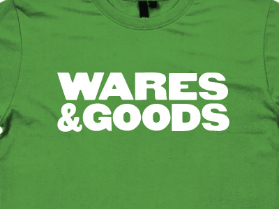 Wares & Goods Brand local organic shirt