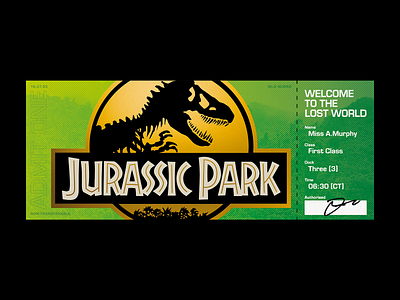 JURASSIC PARK design fanart film fun logo type typography