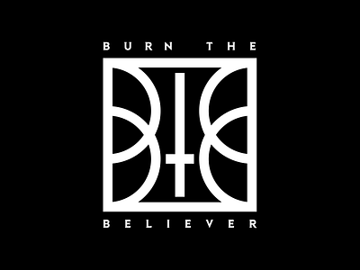 Burn The Believer band black clean design icon logo monogram music type typography