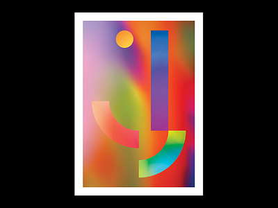 J design illustration poster type typography