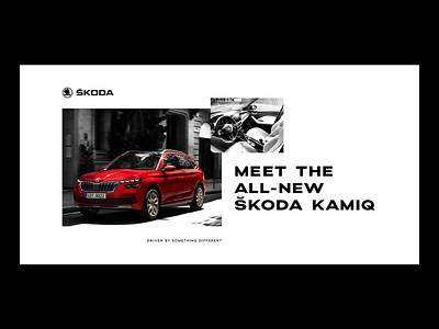 Škoda Kamiq Creative Development car creative design development editorial layout type