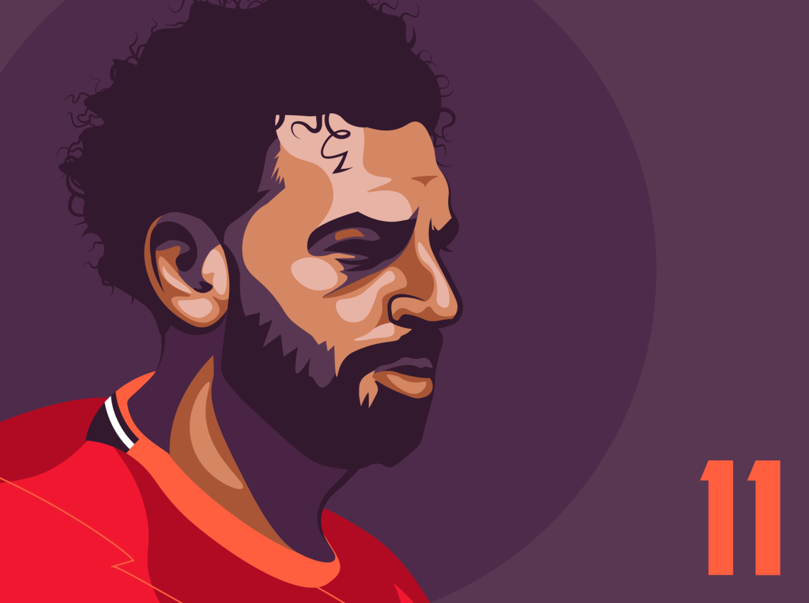 Mohamed Salah design football illustration liverpool liverpool fc salah soccer