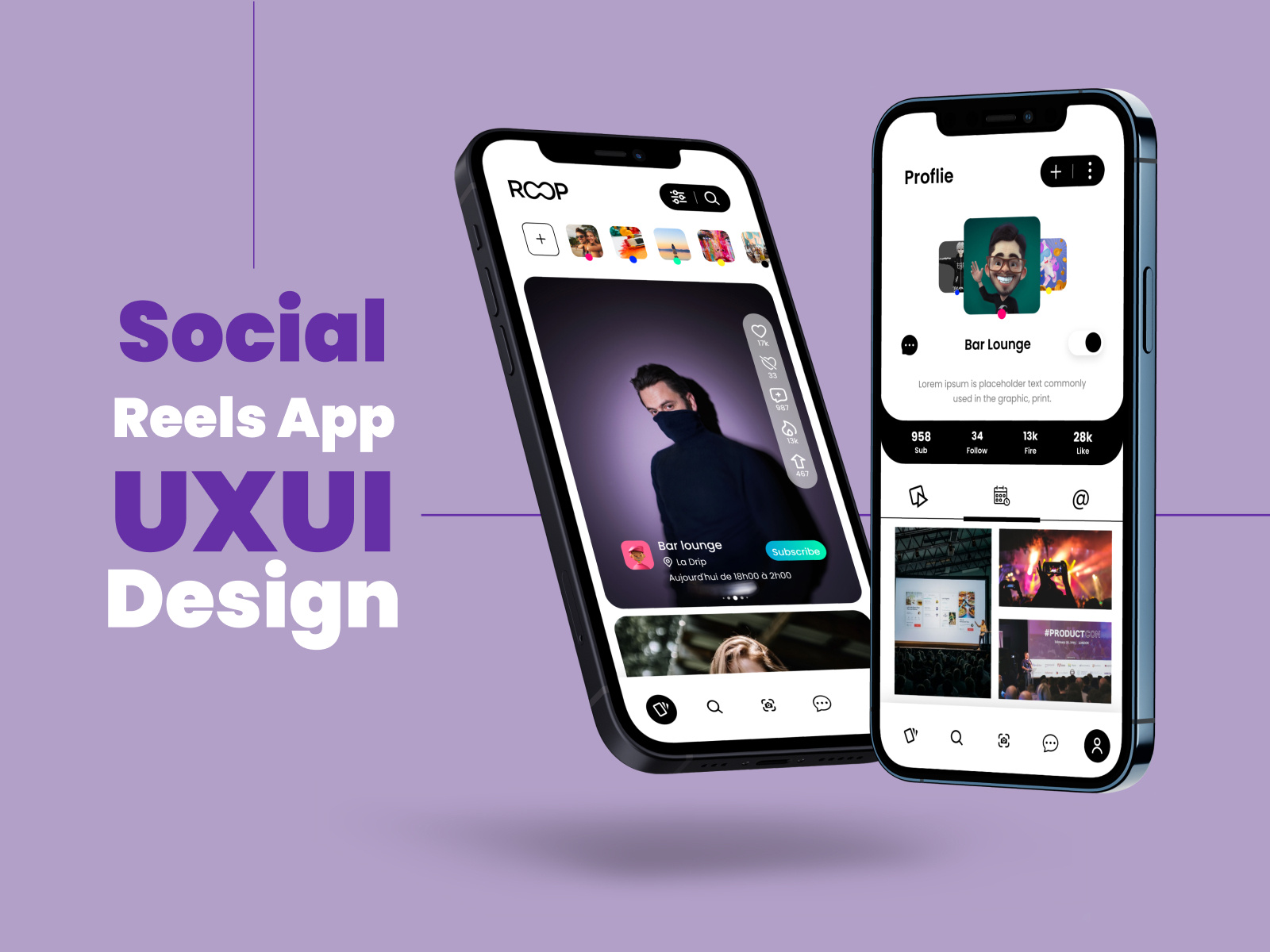 Social Reels App UX/UI Design by Muhammad Ismaeel on Dribbble