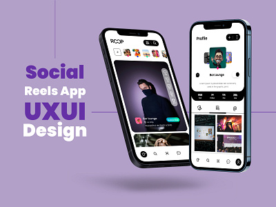 Social Reels App UX/UI Design app design mobile app design reelapp social reel app ui uidesign ux uxdesign videoreels