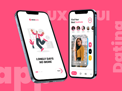 Soulmate App UI/UX Design appdesign creativeapp dateapp datingapp findsoulmate soulmate uxismaeel uxui