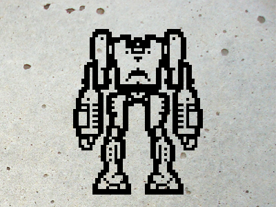 Pxlbot 001 8bit pixel robot