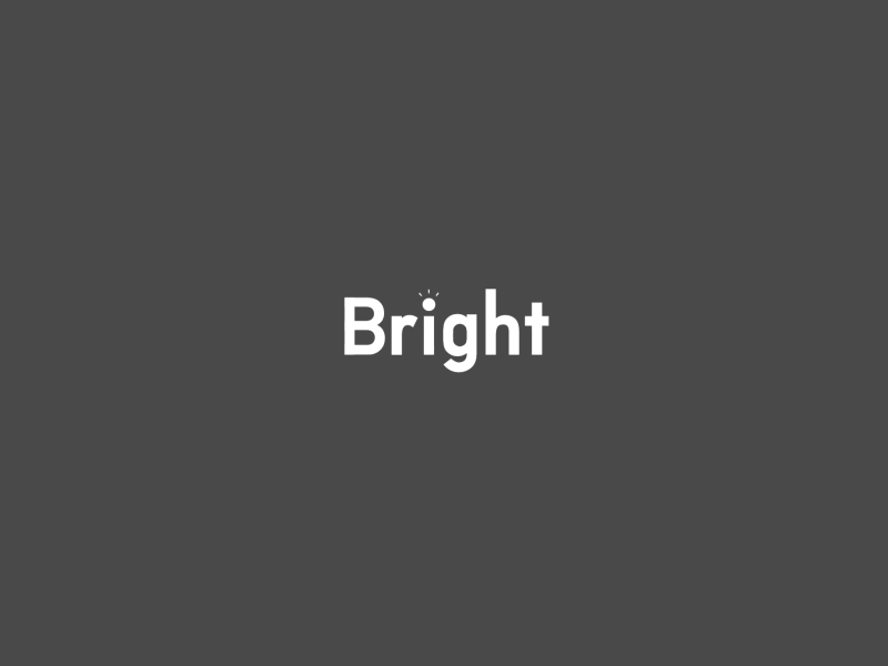 Bright animation app art branding design icon lettering logo minimal type typography ui ux vector web website
