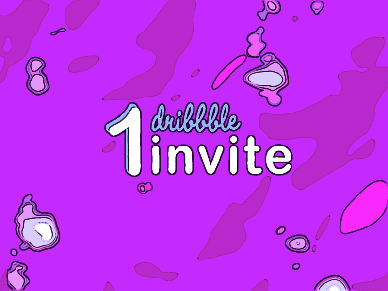 1-dribbble invite! after effect animation app art character design icon illustration invite lettering logo minimal ui ux web website