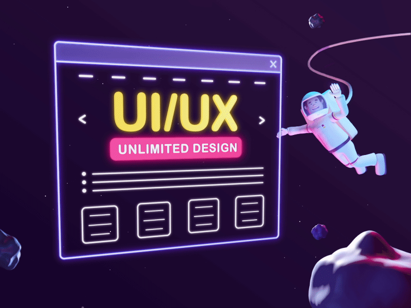 Unlimited Design 3d animation character cinema4d design web website