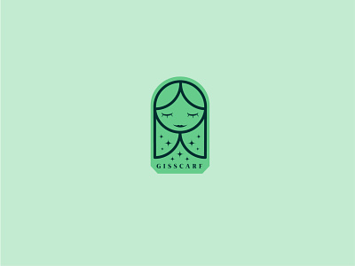 Logo design for "GISSCARF" Hijab accessory branding hijab hijab accessory logo logo character logo design minimal لوگو