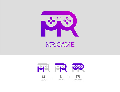 Mr.Game Logo combination logo game game logo logo logo design streamer unused unused logo لوگو