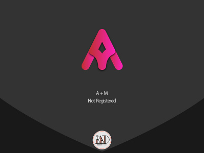 A + M + Pen monogram brand logo design minimal monogram monogram logo لوگو