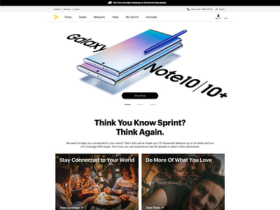 Sprint Homepage Redesign