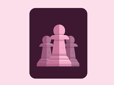 Chess_asset (Pawn) design flat illustration vector