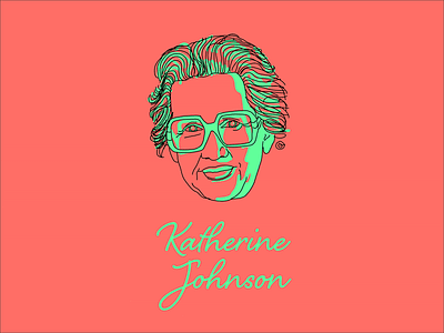 Katherine Johnson | Series "Portraits of women"