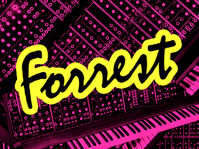 80's Name Card 80s style design lettering pop synth porn typography
