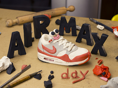 Air Max Day airmax airmaxday characterdesign clay modelling nike plasticine sculpting sneakers