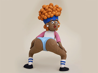 Twerk afro animation art butt clay claymation claymotion dance dancing framebyframe fun hiphop plasticine rapmusic smile stopotion twerk twerking