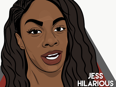 Vector Portraits - H I L A R I O U S adobe draw celebs comedian comedienne comedy funny hilarious illustration design illustrations instagram is jess hilarious jokes prankster vector vector design vector portrait vectorportrait