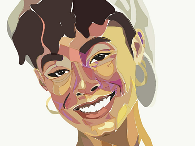 Jada Pinkett-Smith 90s celebrity celebs digital portrait face fresh prince illustration jada jada pinkett jadapinkettsmith movies setitoff willow woo