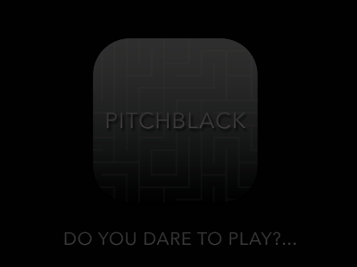 PitchBlack app clean game icon ios7 minimal pitchblack play