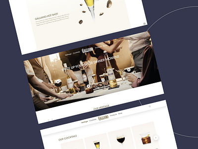 Webdesign inspiration: Galliano 🍹 design experiencewebsite graphic design ui webdesign webdesigns