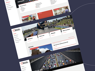 Webdesign inspiration: Sportraad Amsterdam 💪 database databases design graphic design ui webdesign webdesigns