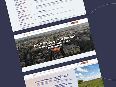 Webdesign inspiration: Dutch Employer of Record🇳🇱 branding design employerofrecord employment graphic design logo ui webdesign webdesigns